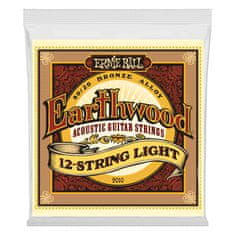 Ernie Ball 2010 Earthwood 12-string Light .009 - .046 Acoustic 80/20 Bronze - struny na dvanáctistrunnou akustickou kytaru - 1ks