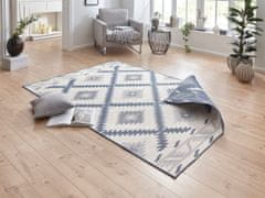 NORTHRUGS AKCE: 80x150 cm Kusový koberec Twin Supreme 103430 Malibu blue creme – na ven i na doma 80x150