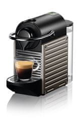 Nespresso kávovar na kapsle Krups Pixie, titanový XN304T10