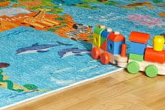 Obsession Dětský kusový koberec Torino kids 233 WORLD MAP 80x120