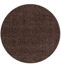 Ayyildiz Kusový koberec Life Shaggy 1500 brown kruh 80x80 (průměr) kruh