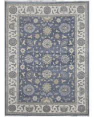 Diamond Carpets Ručně vázaný kusový koberec Diamond DC-ZIGLER Jeans blue/ivory 120x170