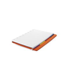 Filofax Blok s boční kroužkovou spirálou Notebooks A5, oranžový, 56 listů