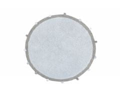 Lorena Canals Přírodní koberec, ručně tkaný Bubbly Soft Blue 120x120 (průměr) kruh