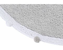 Lorena Canals Přírodní koberec, ručně tkaný Bubbly Light Grey 120x120 (průměr) kruh