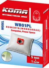 KOMA WB01PL - Sada 25 ks sáčků do vysavače Rowenta Wonderbag Compact