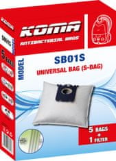 KOMA SB01S - Sada 25ks sáčků do vysavačů Electrolux, AEG, kompatibilní se sáčky typu S-BAG