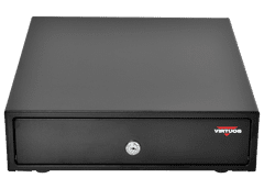 pokladní zásuvka mikro EK-300C černá s kabelem a kovovými držáky bankovek (EKN0111)