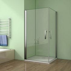 H K Sprchový kout MELODY A4 90cm se dvěma jednokřídlými dveřmi včetně sprchové vaničky