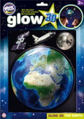 GlowStars GlowStars Glow 3D Země, Měsíc a raketoplán