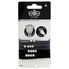 Elite Models Gumičkové náramky 2v1 , 16ks, šedé, průměr 6,5cm