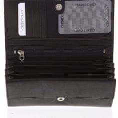 Diviley Dámská kožená peněženka Delami FRANCOISE, černá