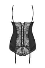 Obsessive Erotický korzet Heartina corset black, černá, L/XL