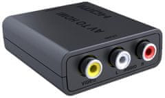 PremiumCord Převodník AV kompozitního signálu a stereo zvuku na HDMI 1080p (KHCON-47) - rozbaleno