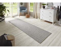 BT Carpet Běhoun Nature 104268 Grey – na ven i na doma 80x150