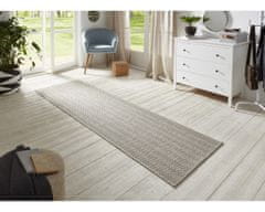 BT Carpet Běhoun Nature 104266 Grey/Multicolor – na ven i na doma 80x450