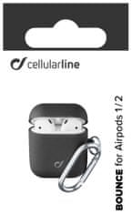 Ochranný kryt s karabinou Bounce pro Apple AirPods 1 & 2 BOUNCEAIRPODSK, černý