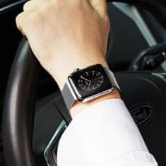 4wrist Ocelový milánský tah pro Apple Watch - Stříbrný 38/40/41 mm