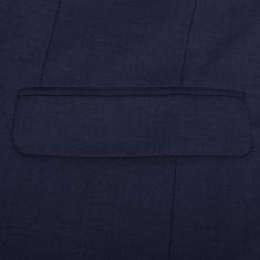 Greatstore Třídílný pánský business oblek, vel. 54, námořnická modř