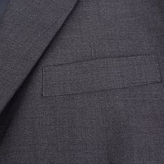 Greatstore Pánský dvoudílný business oblek šedý, vel. 52