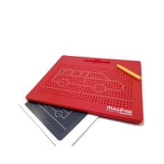 MagPad Magnetická kreslící tabulka MAGPAD Big 714 kuliček - Červená