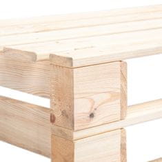 Greatstore Rohová zahradní lavice z palet dřevo