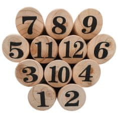 shumee Kubb s čísly herní set dřevěný