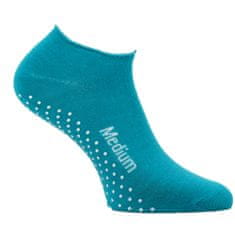 Zdravé Ponožky Extra široké protiskluzové zdravotní ponožky bez gumiček 91006, tyrkysová, 35-38