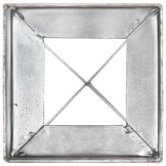 shumee Kotvící hroty 12 ks stříbrné 10 x 10 x 76 cm pozinkovaná ocel