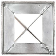 shumee Kotvící hroty 12 ks stříbrné 10 x 10 x 91 cm pozinkovaná ocel