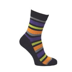 OXSOX Dětské vzorované barevné dívčí i chlapecké ponožky Halloween 34101 3-pack, fialová, 31-34