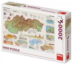 Dino Mapa Slovenska 2000 dílků