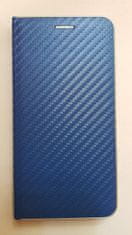 R2Invest Kožené pouzdro CARBON pro Huawei Mate 20 Lite - modré