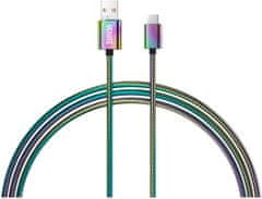 Yenkee YCU 351 Ocelový USB C kabel / 1 m