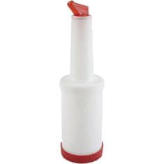 APS Dávkovací a skladovací láhev plast 1 l, červená