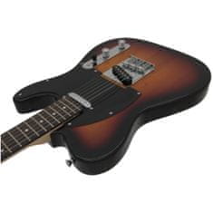 Dimavery TL-401, elektrická kytara, sunburst