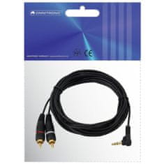Omnitronic Kabel SKCW-15 Jack 3,5 stereo rohový - 2x RCA, 1,5 m
