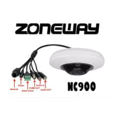 Zoneway 4MPx IP POE FISH EYE - rybí oko IP WIFI/LAN kamera | NC900