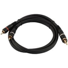 Omnitronic Kabel CC-03, propojovací kabel 2x 2 RCA zástrčka HighEnd, 30cm