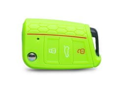 Escape6 zelené ochranné silikonové pouzdro na klíč pro VW/Seat/Škoda novější generace, s vystřelovacím klíčem