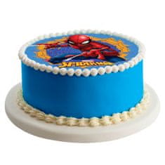 Dekora Jedlý papír Spiderman v pavučině 20cm 