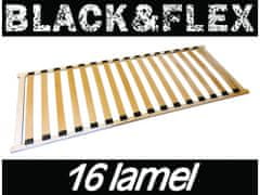 Interier-Stejskal Lamelový rošt BLACK&FLEX 16 lamel, 200x140