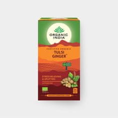 Organic India Tulsi Ginger BIO, 25 sáčků