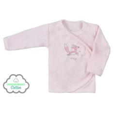 KOALA Kojenecká košilka z organické bavlny Lesní Přítel růžová - 68 (4-6m)