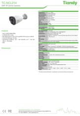 TIANDY IP bullet kamera TC-NCL214