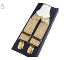 Kraftika 1ks (35mm) zlatá sv. šle s lurexem v krabičce