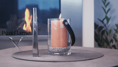 X Luxusní USB plazmový zapalovač svíček, barva ocelová