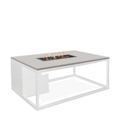 COSI Stůl s plynovým ohništěm COSI- typ Cosiloft 120 bílý rám / deska šedá