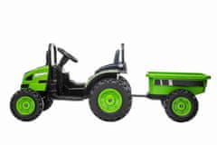Beneo Elektrický Traktor POWER s vlečkou, Pohon zadních kol, 12V baterie, Odpružení, MP3, LED