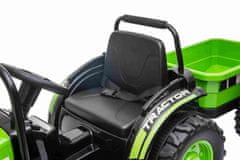 Beneo Elektrický Traktor POWER s vlečkou, Pohon zadních kol, 12V baterie, Odpružení, MP3, LED